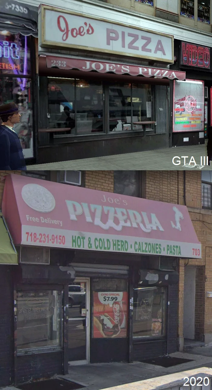 In the footsteps of GTA III. Real places in the game then and now (part 1) - My, Gta 3, Gta, New York, Score, Comparison, Games, Longpost, Google maps