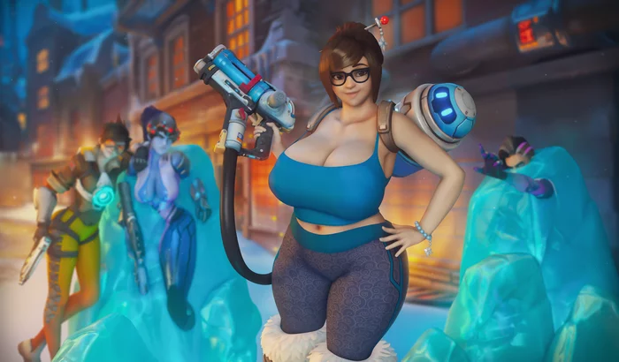 Mei Appreciation - Urbanator, SFM, Overwatch, Mei, Игры, Арт