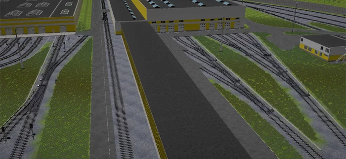 Solntsevo depot in the Moscow metro simulator Metro Simulator 2020 - My, Metro, Simulator, Games, Driver, Moscow, Depot, A train, Railway, Longpost