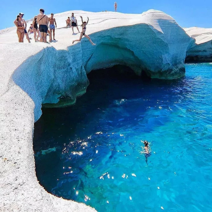 Reflection of the sky... - Milos, Island