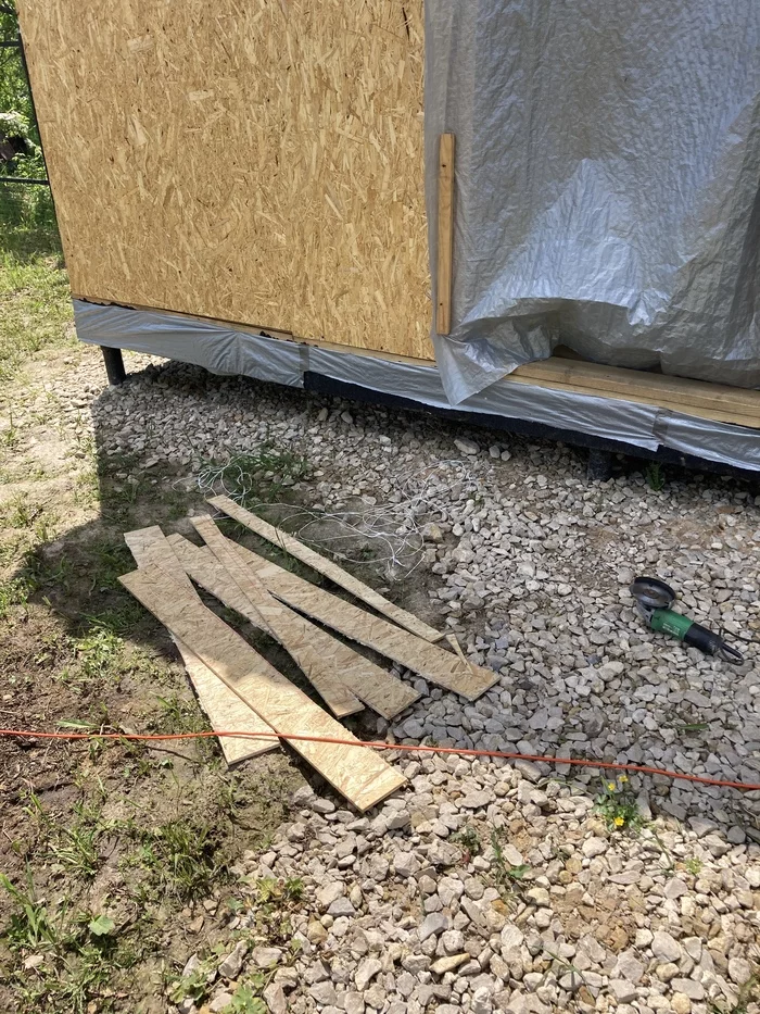 I am building a summer kitchen/shed using frame technology ch2 - My, Building, I'm building myself, Dacha, Peonies, Longpost
