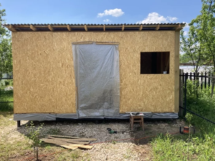 I am building a summer kitchen/shed using frame technology ch2 - My, Building, I'm building myself, Dacha, Peonies, Longpost