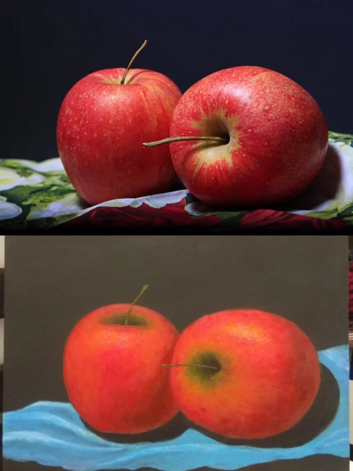 Apples have suffered - My, Apples, Painting