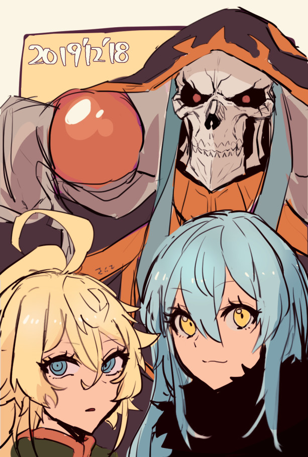 Ainz, Tanya, Rimuru - Anime, Anime art, Rimuru Tempest, Ainz ooal gown, Tanya Degurechaff, Longpost, Youjo senki, Overlord, Tensei Shitara Slime Datta Ken, Demiurge