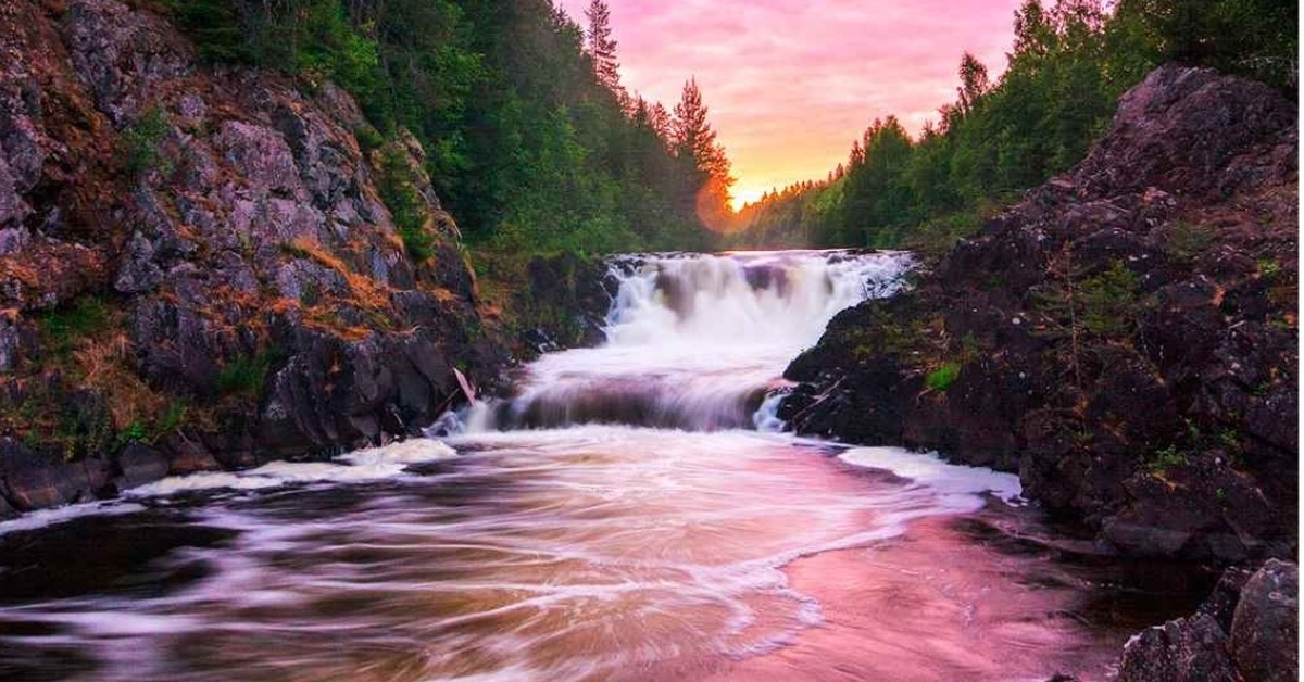 Водопад на реке суна