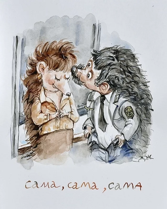 Кино для ежиков, ч.2 Арт, Рисунок, Ёжик, Фильмы, Советское кино, Анжела Джерих, Длиннопост