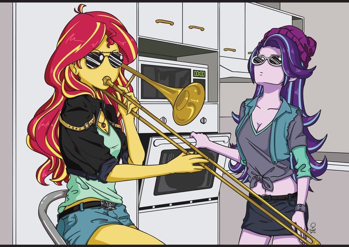    ... My Little Pony, Equestria Girls, When Mama Isnt Home, Sunset Shimmer, Starlight Glimmer