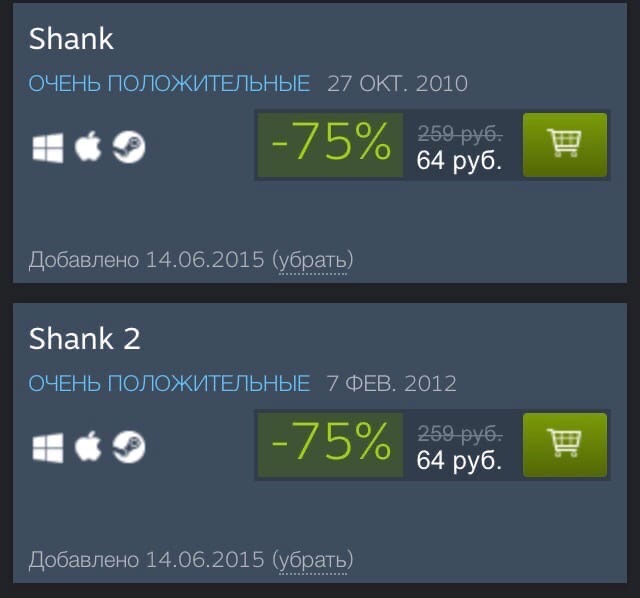 Shank 1-2 - Steam discounts, Discounts, Shank, Shank 2, Not a freebie, Steam