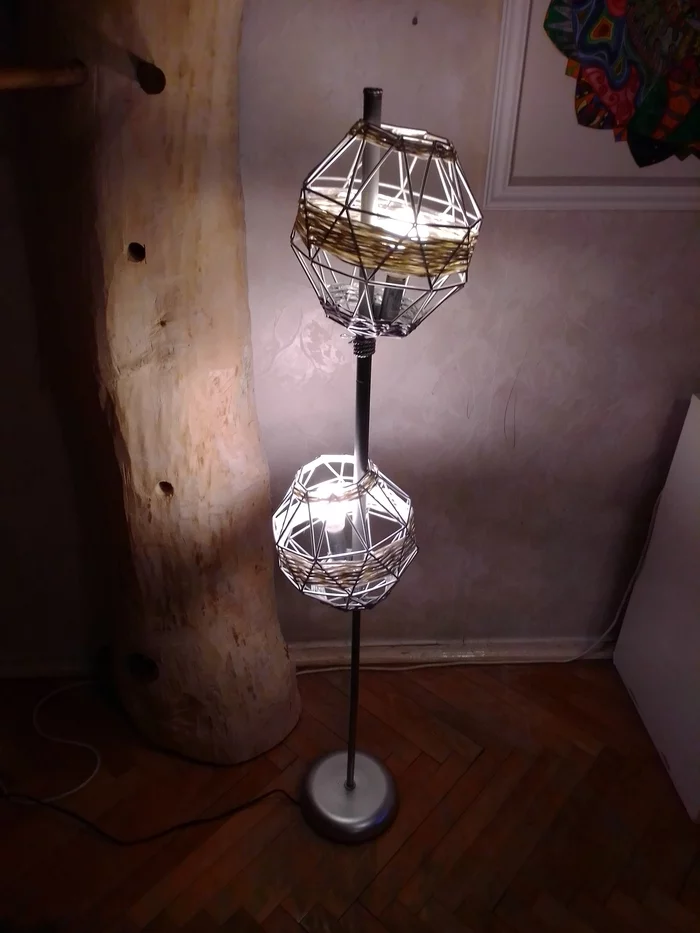 Post #7523996 - My, Needlework with process, Lamp, Second Life, Loft, Interior, Longpost