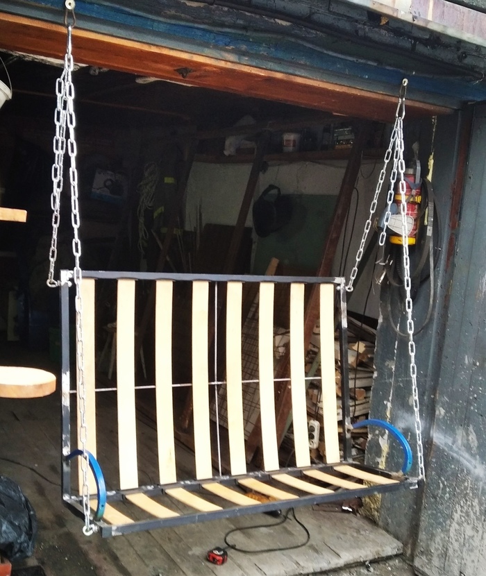 Качели из металлолома Своими руками, Качели, Сад, Длиннопост