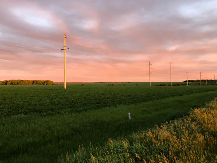 Spring sunset - Photo on sneaker, Sunset