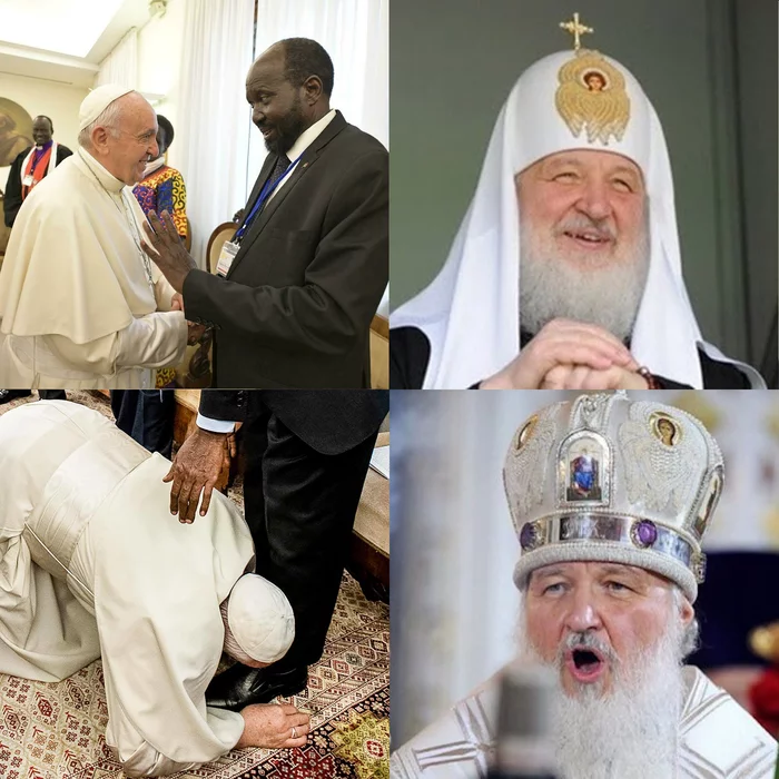 Should I kiss your heels now? - Patriarch Kirill, ROC, Church, Pope, Black people