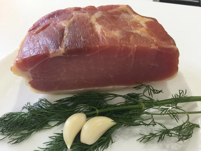 Dry-cured carbonate - My, Meat, Recipe, Cooking, Food, Yummy, Yummy, Pork