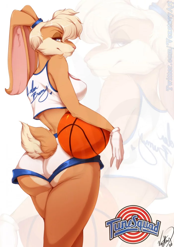 Don't call me baby! - NSFW, Furry, Art, Furry edge, Lola bunny, Sport, Vexstacy