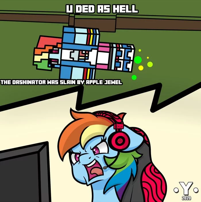 Dashinator был(a) убит(a) Apple Jemel - My Little Pony, Minecraft, MLP Crossover, Rainbow Dash