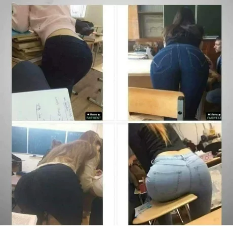 He always liked to sit in the back of the classroom - NSFW, Images, Booty, Booty, Beautiful view, Beautiful view, Desk, Desk, Studies, Studies, Humor, Humor, Vital, Vital