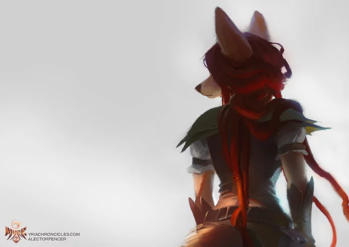 Lost in thoughts - Furry, Furry fox, Fox, Alectorfencer, Art, Anthro