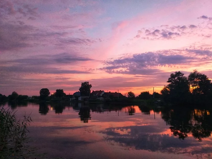 Gilge - My, Evening, Sunset, River, Matrosovo, Kaliningrad region, Kaliningrad, The photo