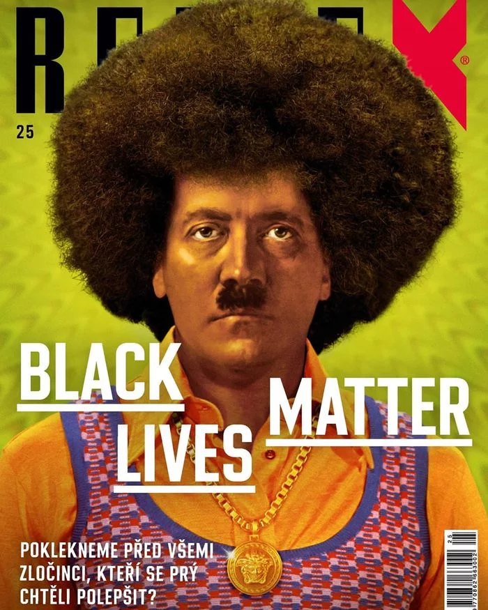 Black Hitler in the Czech weekly - Black lives matter, Czech, Sjw, Black people, Adolf Gitler, Censorship, Longpost