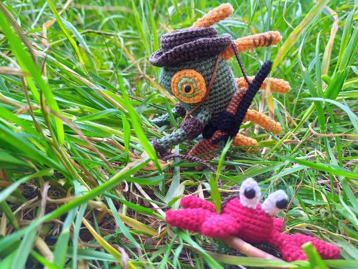 Mister Gyrrrl is out hunting! - My, World of warcraft, Warcraft, Murlocs, Blizzard, Amigurumi, Crochet, Longpost