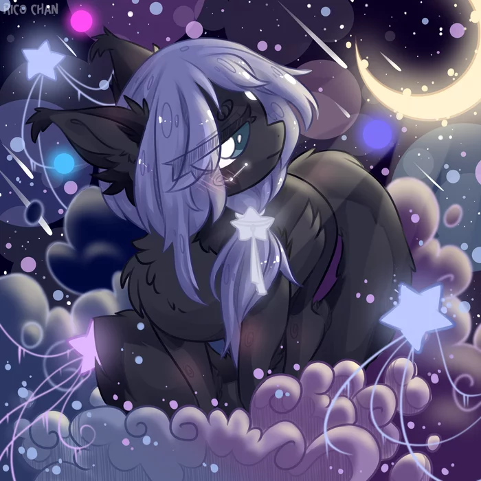 YCH - My, My little pony, Digital, Space, Chibi, Original character