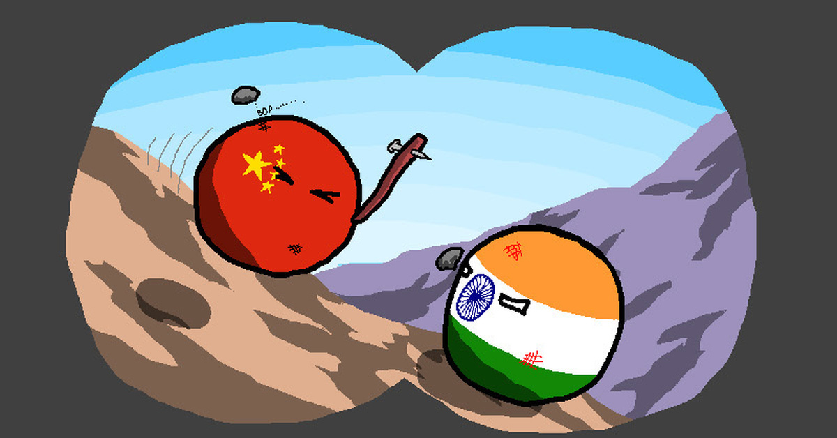 Никто и не заметил, Countryballs, Война, Китай, Индия, Россия, США, Израиль...