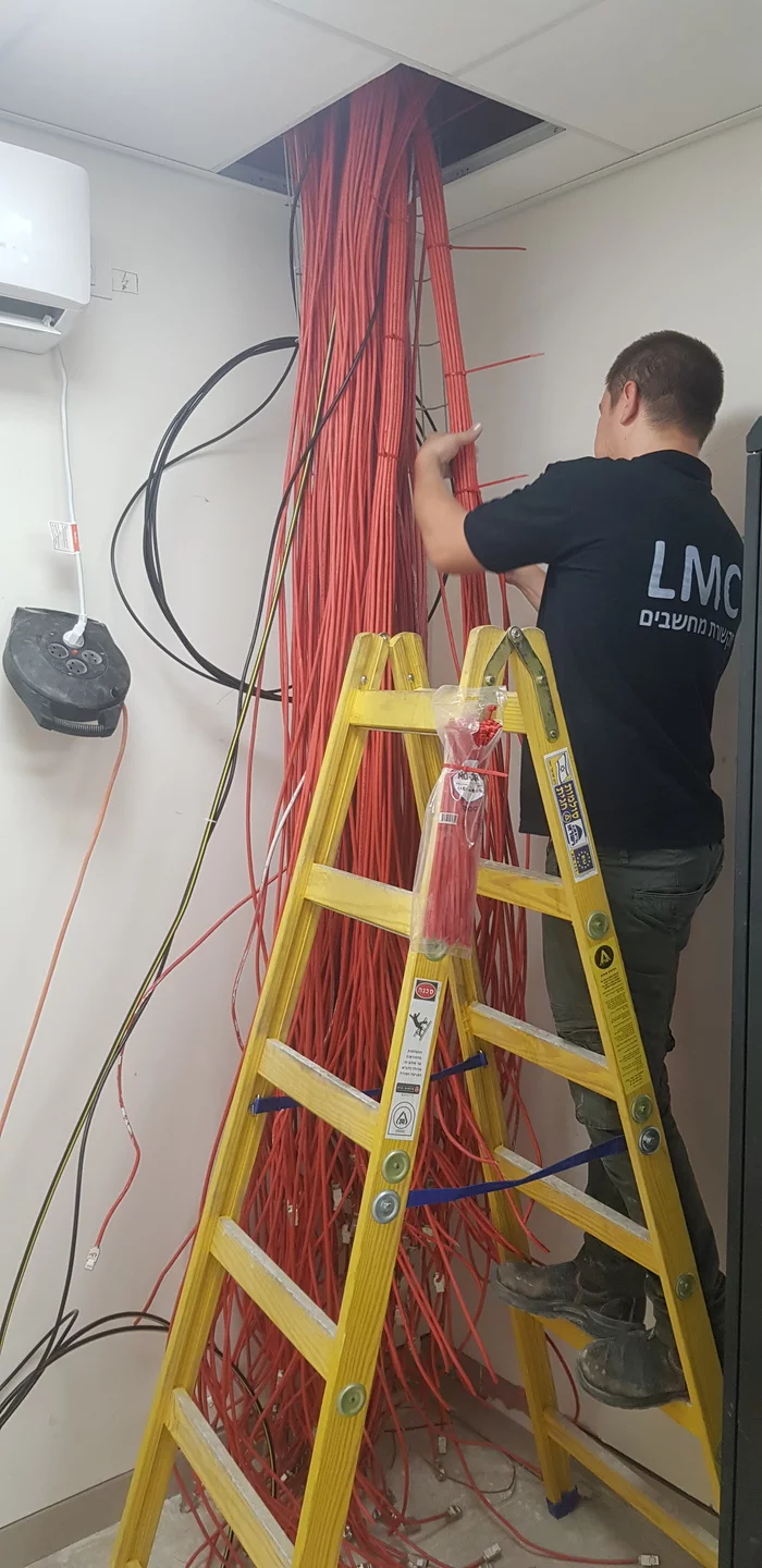 14 hours of operation - My, The local network, Computer Networks, Installation of SCS, Error correction, Longpost