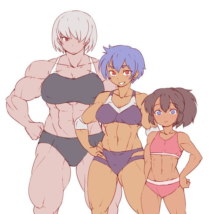 Три вида крепышек