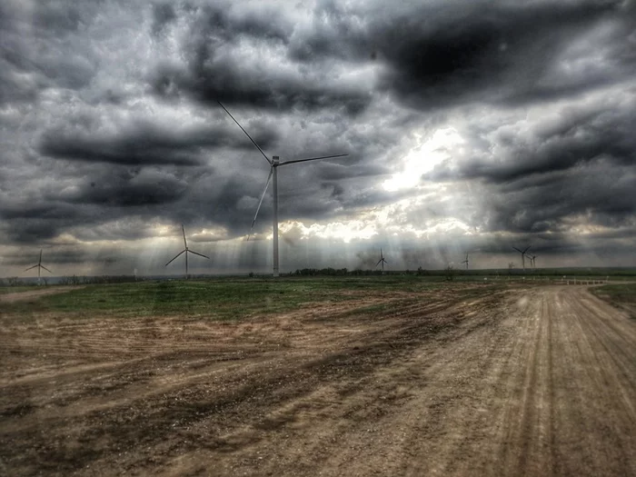 At work - My, Nature, Clouds, The photo, Wind generator