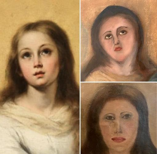 I don't see the difference - Restoration, Painting, Art, Painting, Collector, Spain, Rukozhop