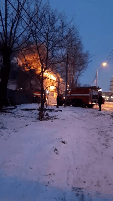 Вот такой вот новый год... Новый Год, Пожар, Дети, Подарки, Гифка