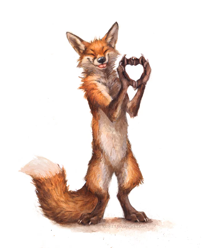 Good morning!) - Fox, Furry, Kenket, Art