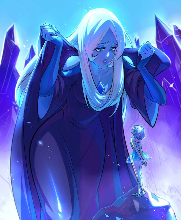 Steven Universe.Art#1 - Steven universe, Blue Diamond, Cartoons, Blue Pearl