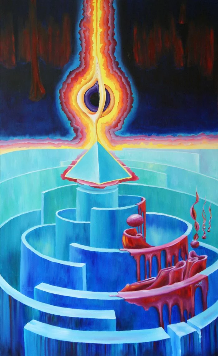 Labyrinth - My, Oil painting, Modern Art, Surrealism