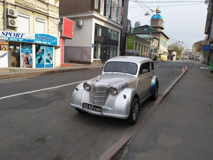 Old man, handsome - Wheelbarrow, Car, Retro car, Auto