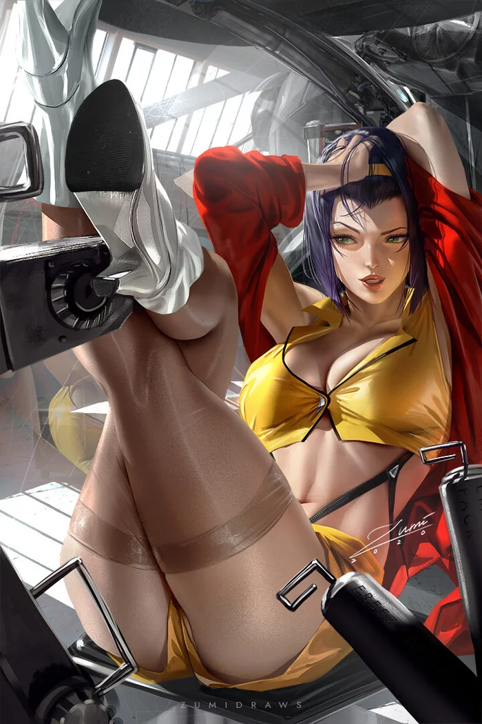 Faye Valentine - Аниме, Арт, Anime Art, Cowboy Bebop, Faye Valentine, Девушки, Zumidraws