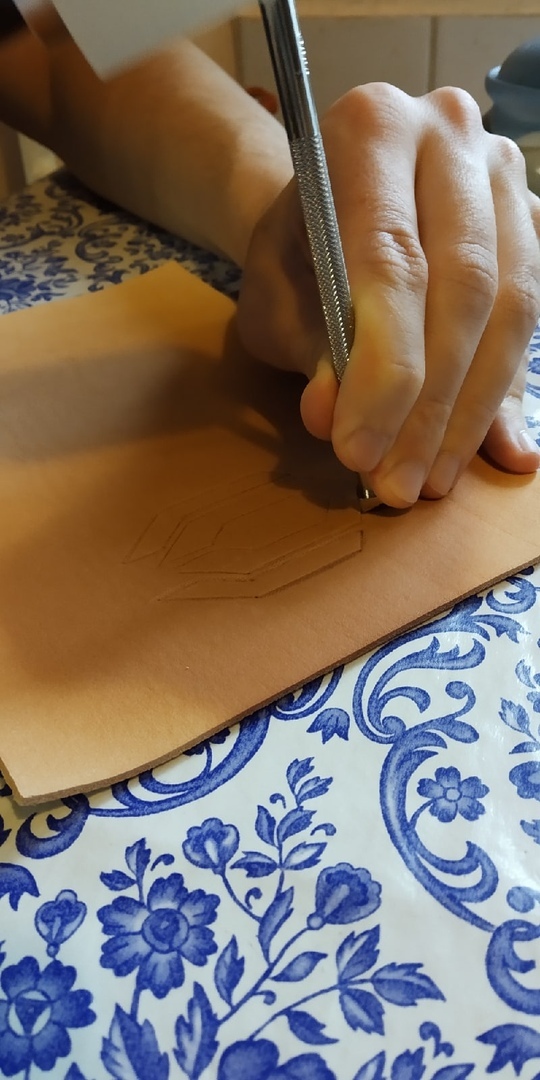 Making a passport cover for Cerberus from Mass Effect. Part 1 - My, Longpost, Mass effect, Needlework with process, Cover, Cerberus, Leather products, Arthiz