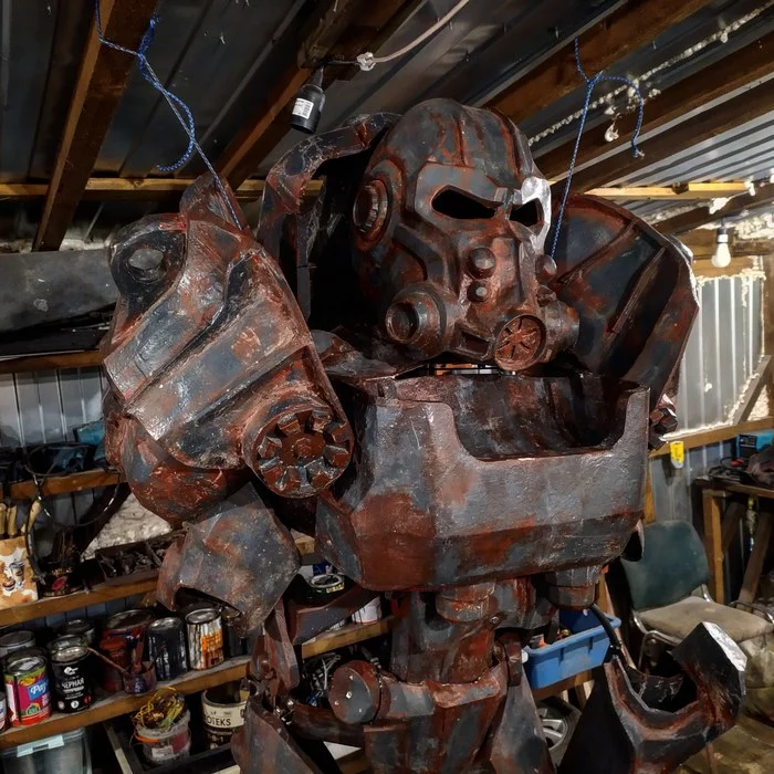 Collected! - My, Games, Fallout 4, Fallout, Cosplay, With your own hands, t-60, Power armor, Video, Longpost