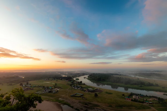 Dawn near the village of Okhlebino. Republic of Bashkortostan - My, dawn, Morning, Bashkortostan, River, Longpost