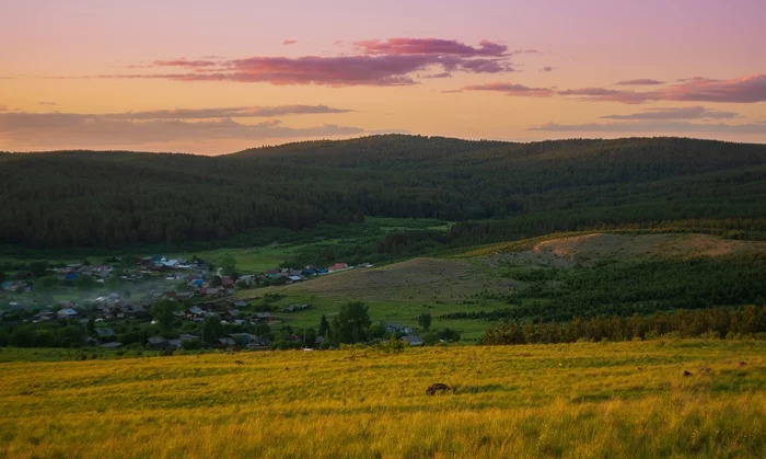 Open spaces and mountains - My, Beginning photographer, Nikon d3300, Soviet optics, Upper Ufaley, The photo