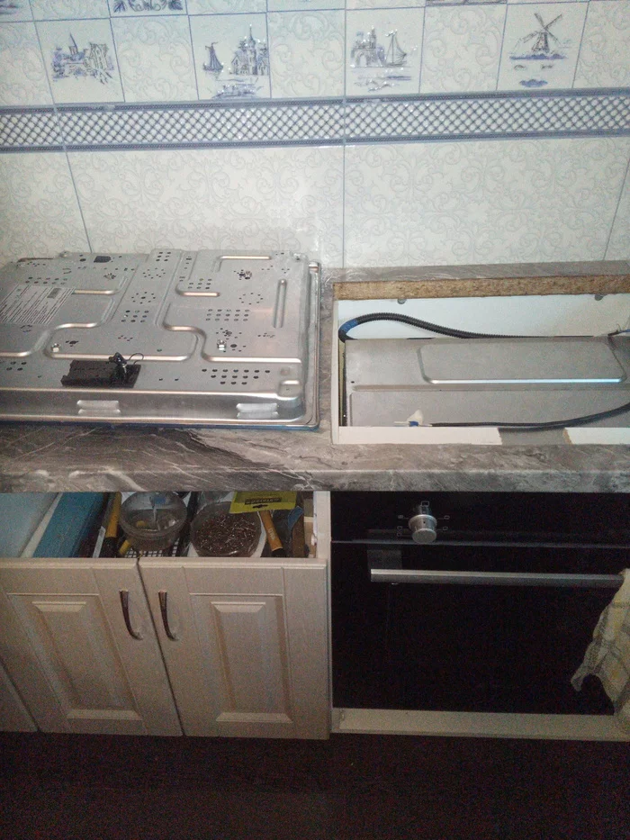Problem installing the hob! - My, Hob, Problem, Longpost