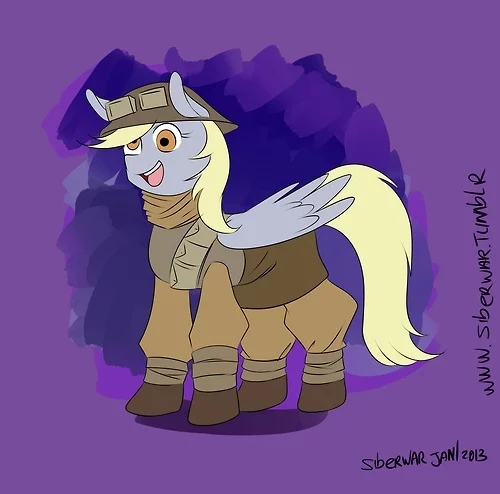 Walking around the Mojave on patrol, you inevitably feel nostalgic for the nuclear winter. - My little pony, Derpy hooves, Crossover, Fallout, Fallout: New Vegas, Ncr