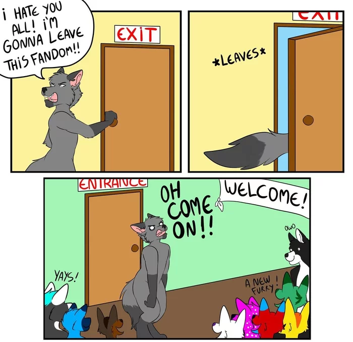 No exit - Furry, Comics, Fandom