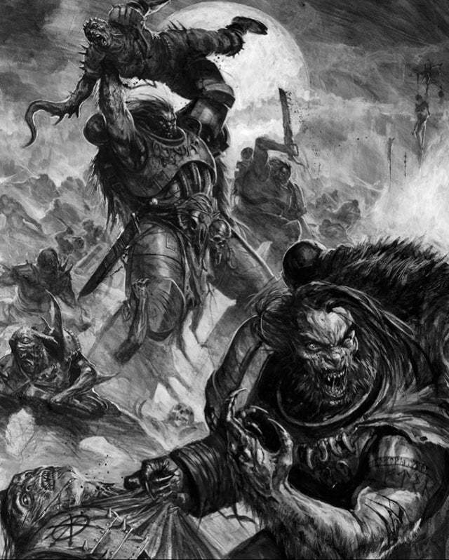 Wulfen Warhammer 40k, Wh Art, Space wolves, Karl Kopinski