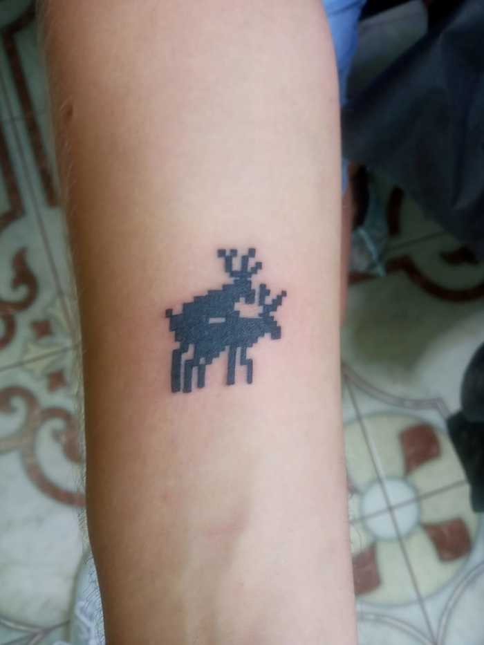 Tattoo for lovers - NSFW, My, Tattoo, Red deer, Longpost