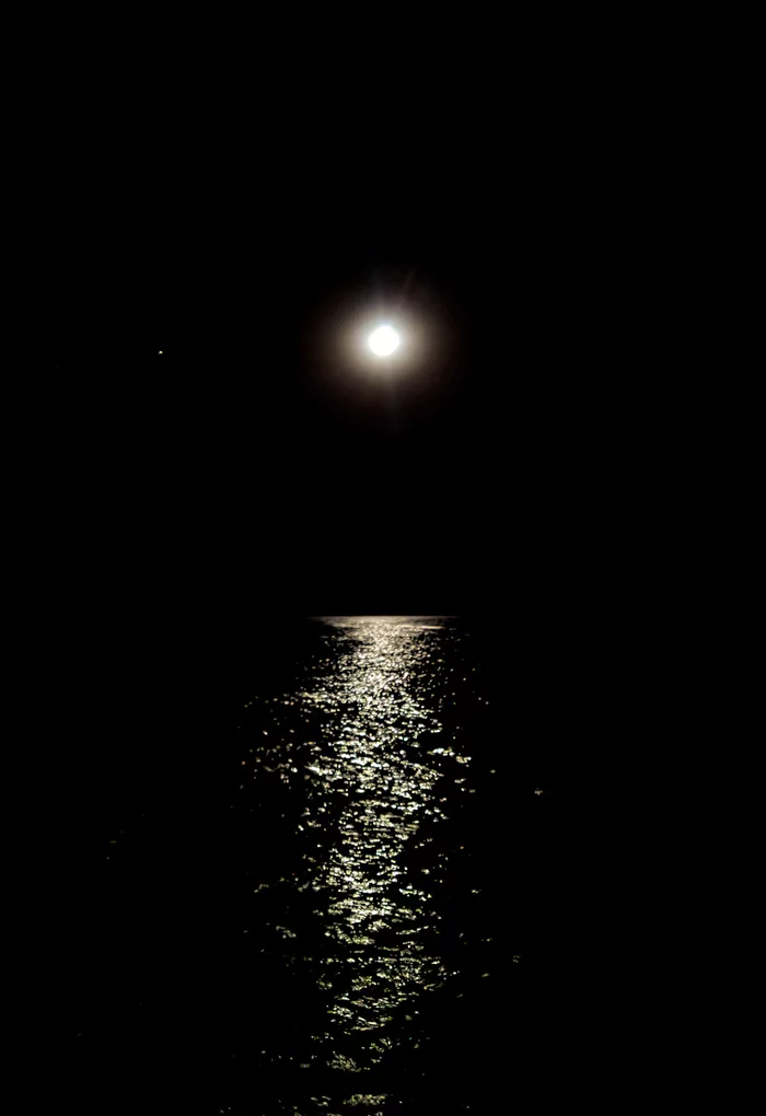 Almost full moon - The photo, moon, Beginning photographer, Night, Moon path, My