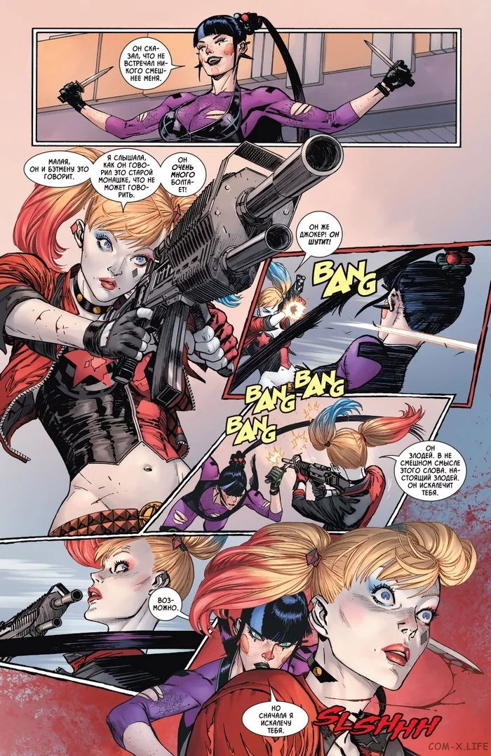 Punchline vs Harley - Batman, Joker, Harley quinn, Punchline, Comics, DC, Dc comics