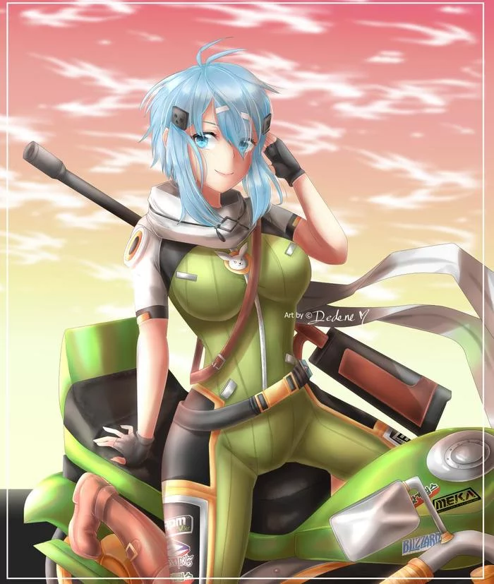 Sinon - Anime, Anime art, Sword Art Online, Shino asada, Art