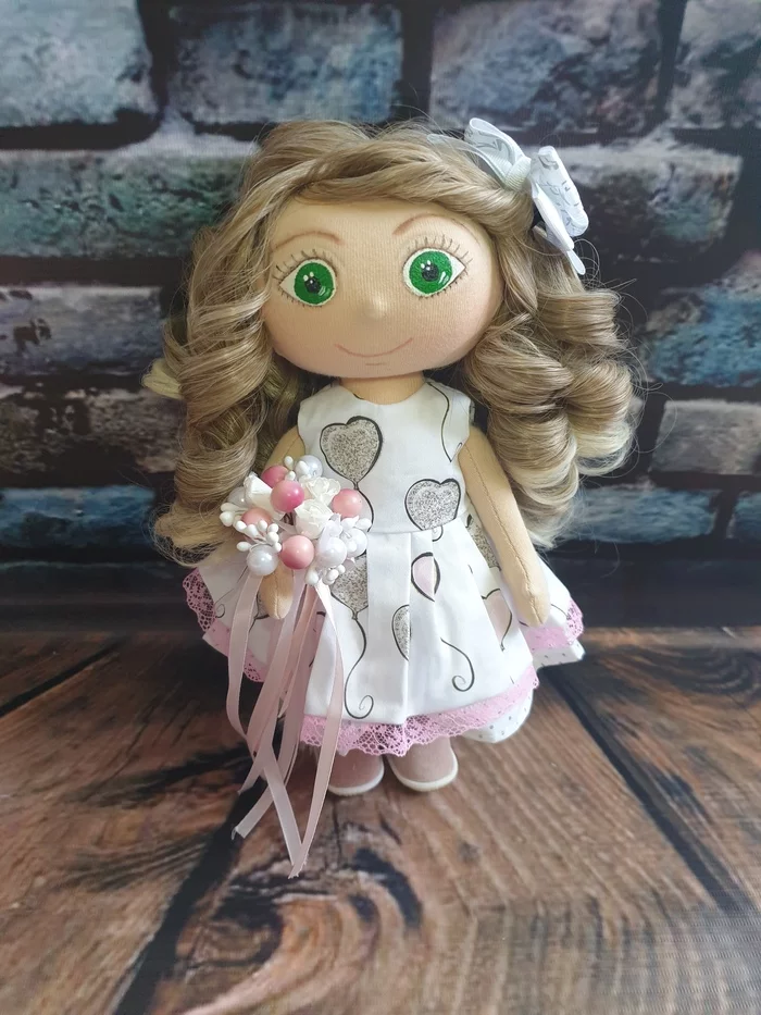 Handmade doll - My, Doll, Handmade, With your own hands, Toys, Unusual gifts, Textile doll, Longpost