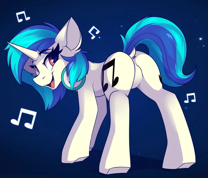 Vinyl - My little pony, PonyArt, Vinyl scratch, Shadowreindeer, MLP Edge